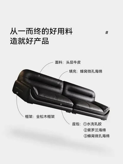 Postmodern Leather Filler Sofa Living Room Luxury Italian Nordic Lazy Couch Recliner Lounge Salon Divano Postmodern Furniture