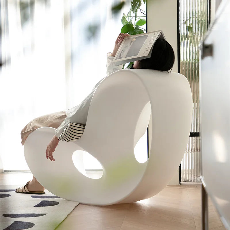 Small apartment living room balcony household outdoor lazy bedroom leisure rocking chair