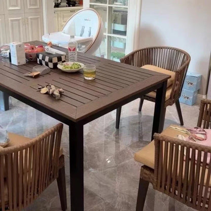 Rattan Garden Table and Chair Balcony Outdoor Furniture Sets Modern Outdoor Leisure Rattan Table and Chair Garden Furniture Sets