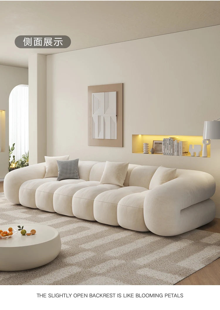 Designer Luxury Living Room Sofas House Nordic Family Elegant Relaxing Sofa Economic Apartment Minimalist Divano Hotel Furniture