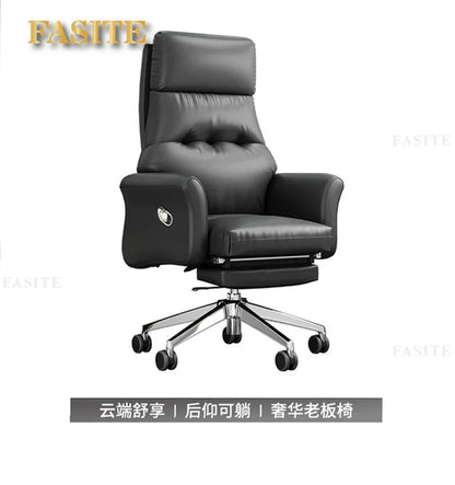 Modern boss desk light luxury high-end paint desktop large desk simple president table manager table and chair combination