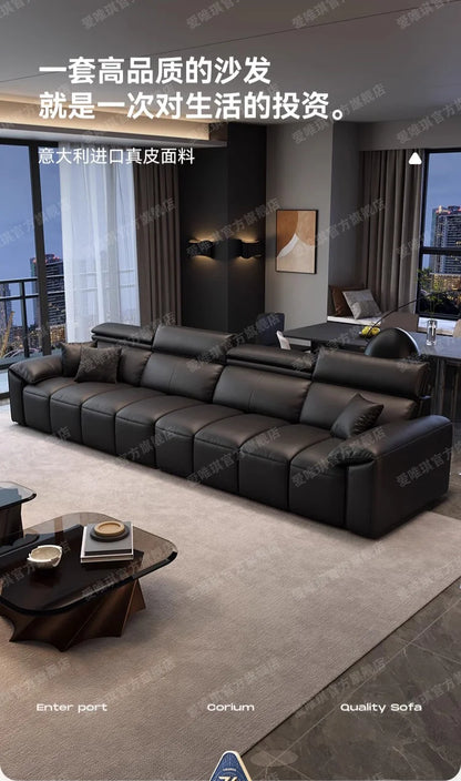custom. [9633 People Favorited] Aiweiqi Simple Modern Genuine Leather Sofa Living Room, Suitable Large and Small Spaces,