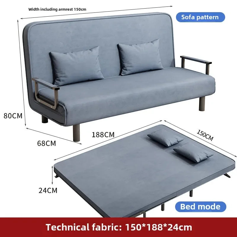 Small apartment sofa bed multifunctional lunch bed nap bed escort bed living room office sofa chair foldable bed