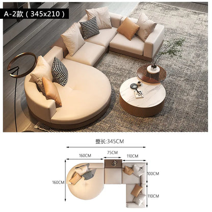Minimalist Nordic Living Room Sofas Luxury Sectional Lounge Curved Living Room Sofas Designer Individual Muebles Home Furniture