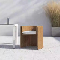 Outdoor Outdoor Terrace Villa High-grade Dining Chair Creative Rattan Chair Outdoor Rattan Chair