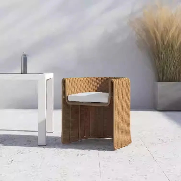 Outdoor Outdoor Terrace Villa High-grade Dining Chair Creative Rattan Chair Outdoor Rattan Chair
