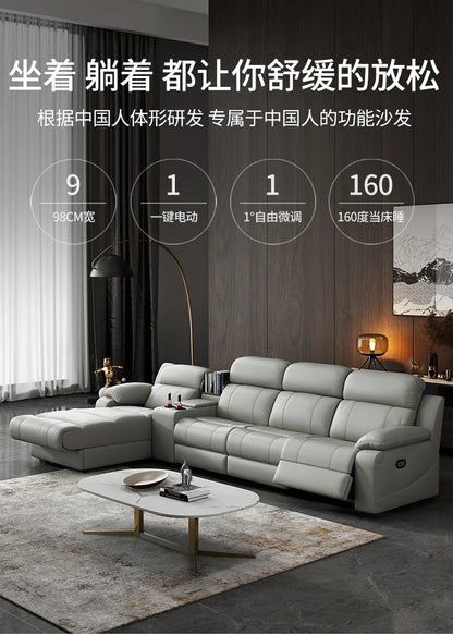 Italian Genuine Leather Sofas Luxury Recliner Designer Floor Lounge Sofa Sectionals Modern Woonkamerbanken Home Furniture