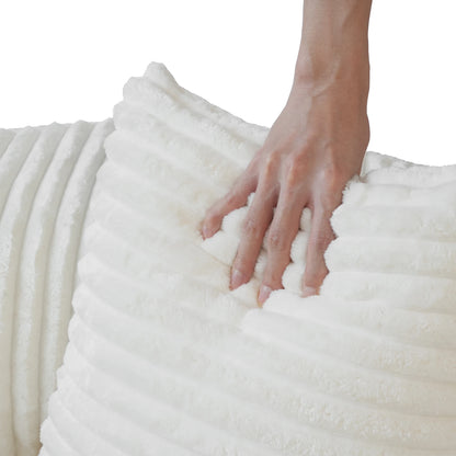 Sdorens Oversized Round Chair Lounge Chaise Cloud Boneless Large Circle Chair with Plush Fuax Fur Fluffy Modern Sleeper Sofa Bed