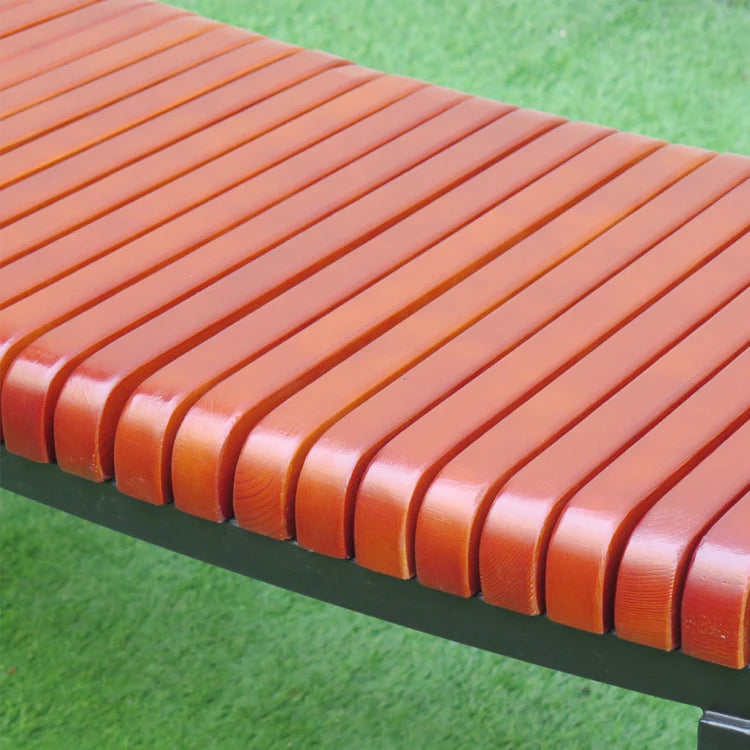 Mode belle chaise longue banc de parc public centre commercial banc en bois