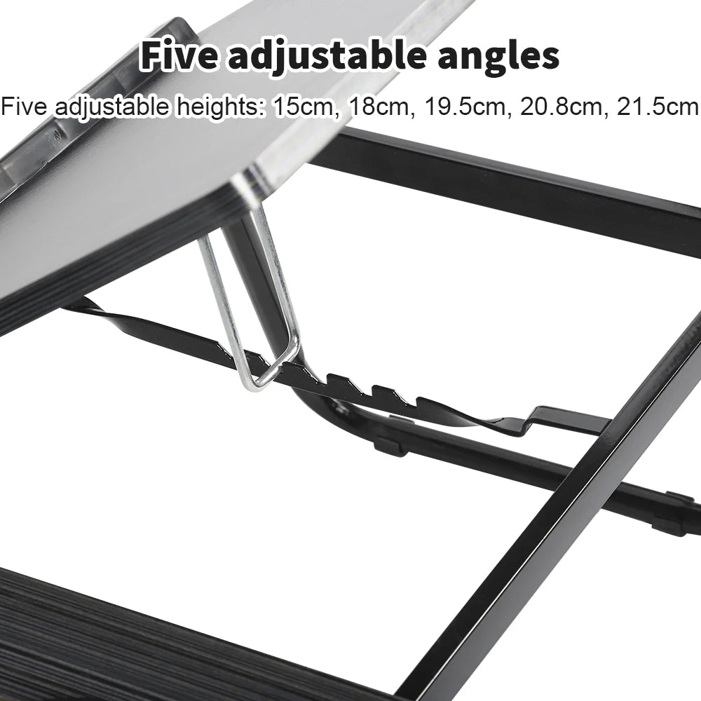 Adjustable Foldable Laptop Desk Portable Ergonomic Stand for Bed Sofa Notebook