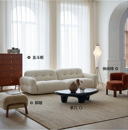 French Cream Style Sofa Modern Simple Living Room Comfortable Trendy Sofas Romantic High Quality Luxury Divano Home Furniture