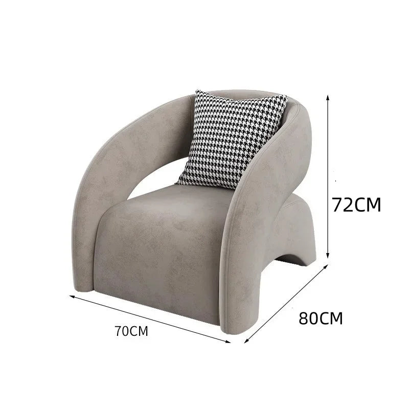 Nordic design single sofa modern minimalist light luxury living room balcony leisure tiger chair  FT