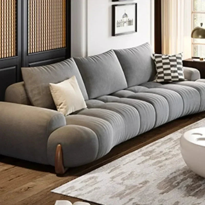 Large Lounge Sofa Cheap Cushion Simple Curved Human Dog Bed Sofa Puffs Chaise Couches Sofa Europeu De Luxo Living Room Furniture