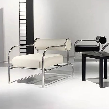 art simple Armchair Medieval style stainless Italian minimalist Armchair ergonomic design cadeiras para sala de estar furniture