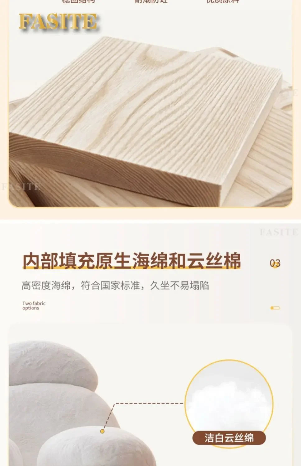 High quality Rocking Chair Sofa Creative Couch Wood Furniture Recliner Indoor Egg Chair Living  Sofa Chair Armchair Step Stool