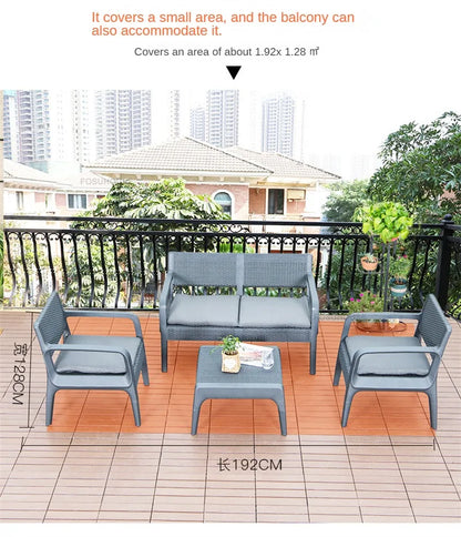 Creative Garden Furniture Sets Villa Terrace Patio Furniture Outdoor Set Household Leisure Outdoor Table and Chairs Combination