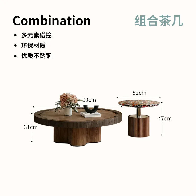 Minimalism Living Room Coffee Tables Bedroom Furniture Homestay Modern Coffee Tables Tea Wooden Furniture ChaJi MH40CJ