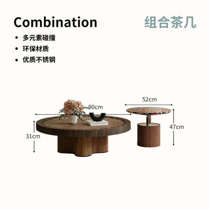 Minimalism Living Room Coffee Tables Bedroom Furniture Homestay Modern Coffee Tables Tea Wooden Furniture ChaJi MH40CJ