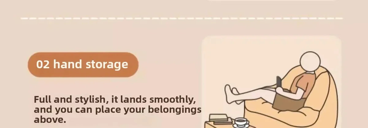 Bean Bag Lazy Corduroy Comfortable Sofa Single Bed Tatami Bedroom Balcony Casual Lightweight Small Sofa Living Room 2025 New