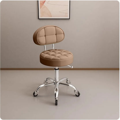 Big work stool hair cutting chair rotating lifting round stool pulley hair salon special beauty stool
