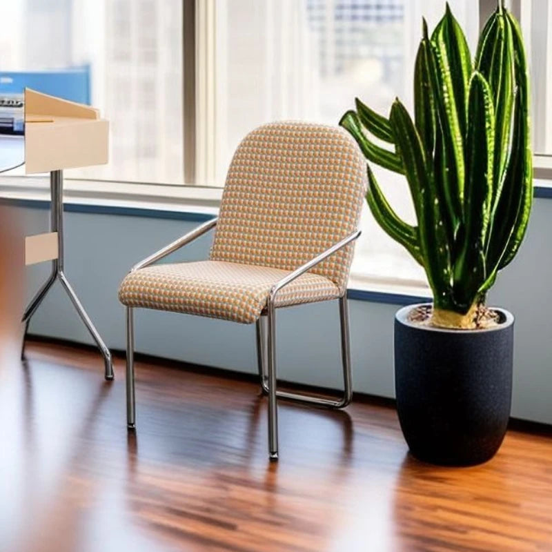 Dining Chair Retro Design Single Leisure Chair High Leg Rest  Armchair Morden  Furniture