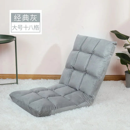 Hot Sale Adjustable Lazy Lounger Sofa Tatami Foldable Lounge Chair Floor Balcony Bay Window Leisure Long Sofa Bed Back Chair