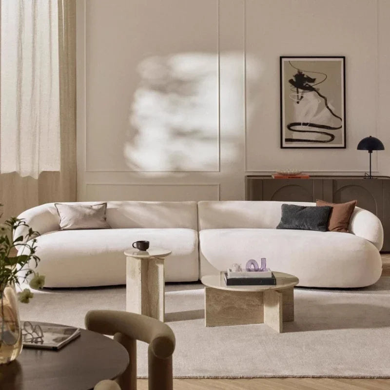 Designer Lounge Living Room Sofas Children Luxury Modern Nordic Sofas Canape Outdoor Curved Wood Divano Lounge Suite Furniture