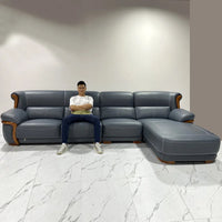 Nordic, leather, sofa, minimalist, living room, light luxury, modern, minimalist