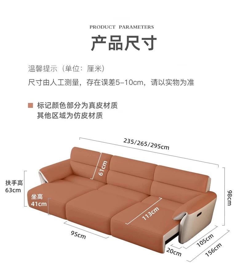 Minimalist Modern Sofa Electric Adults Cushion Comfortable Double Sofa Floor Apartment Divani Da Soggiorno Home Accessories