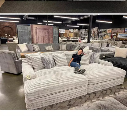 Design Filler Living Room Sofas European Beige Luxury Floor Compressed Sofas Puffs Recliner Modern Divani Soggiorno Furniture