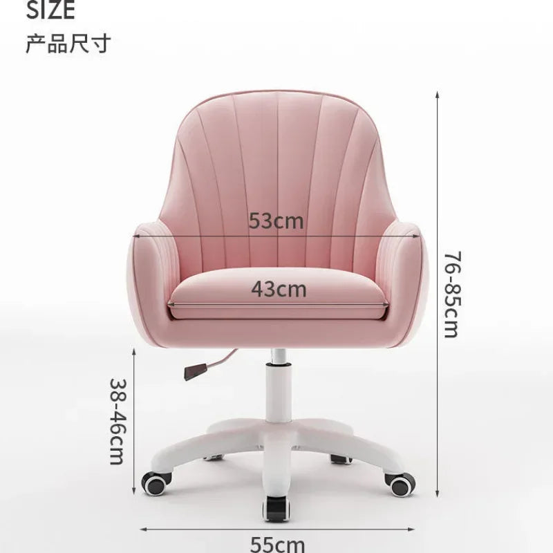 Chair Home Backrest Comfortable Long-Sitting Office Chair College Student Girl Dormitory Study Chairs Makeup Chair Computer