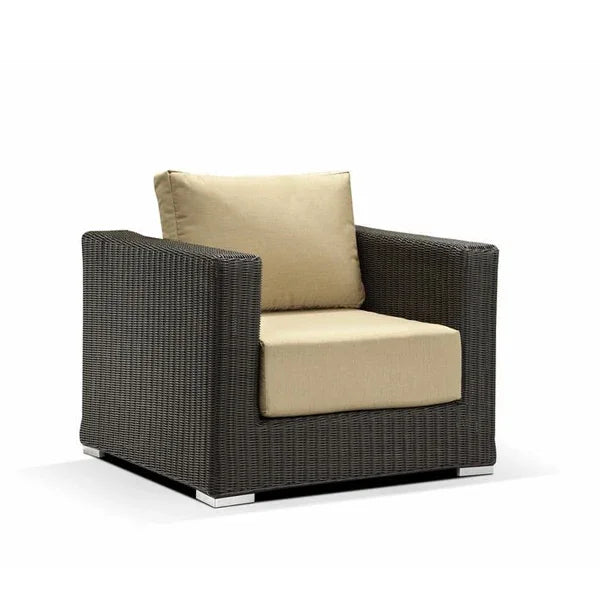 Outdoor Garden Chair Rattan Furniture Set Rope Furniture Set Outdoor Wicker Sofa / Garden Sofa Set