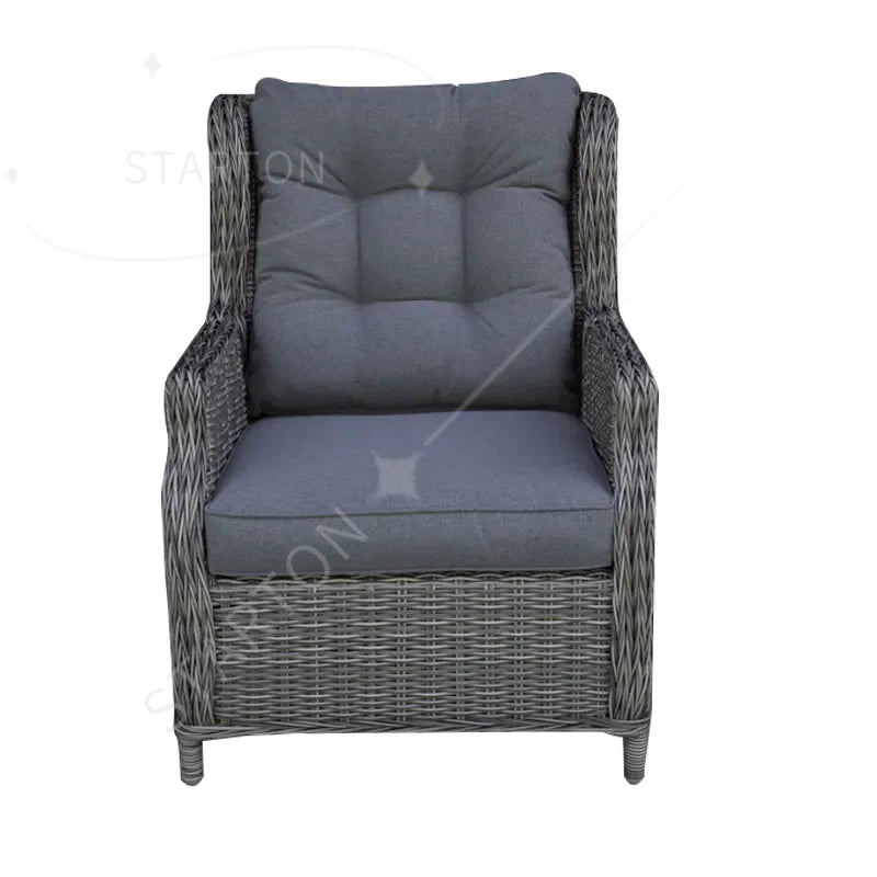 Comfortable and Durable Outdoor Furniture Portable Wicker Chairs for Garden Backyard Hotels Parks Villas