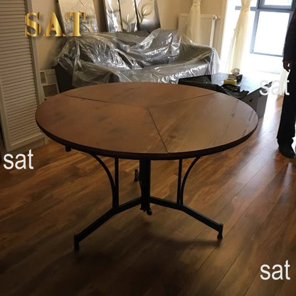 z Kitchen Legs Dining Table Nordic Space Saving Vanity Folding Dining Table Wooden Design Mesa Plegable Furnitures   z