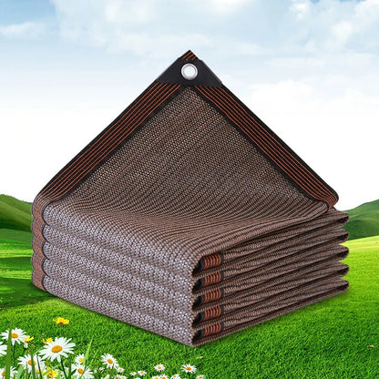 4x4m Camping Awning Tent  Summer Outdoor UV Protection Shade Membrane Sun Shade Net Car Tent Beach Privacy Sunscreen Mesh Cover