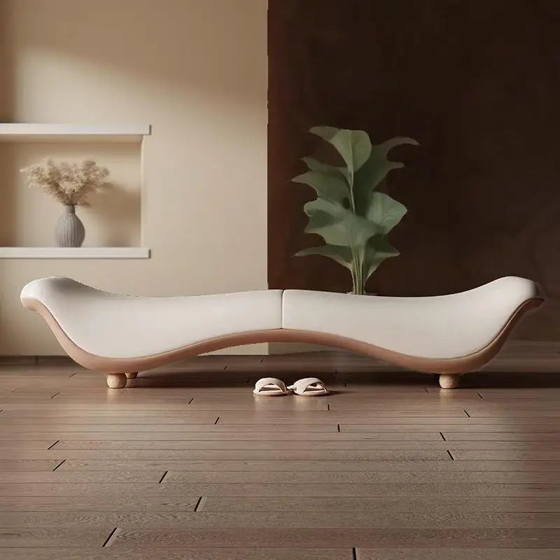 Light Luxury Minimalist Sofa Long Bench Living Room Cloakroom Clothing Store Shoe Bench Couple Fun Bedroom Bed End Bench