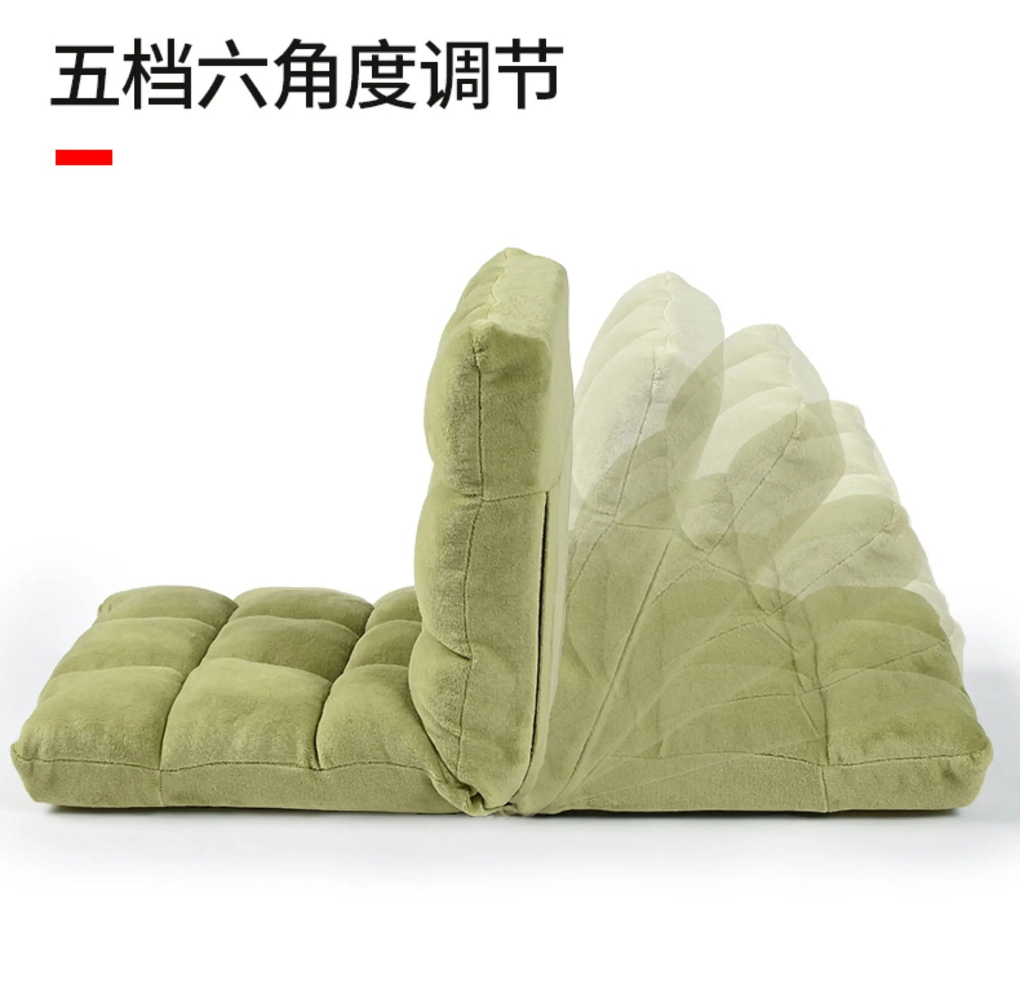 Foldable Floor Sofa Chair, Lazy Bag Bed for Living Room, Portable Lounger with Removable Cover, Easy Storage Ottoman for Bedroom