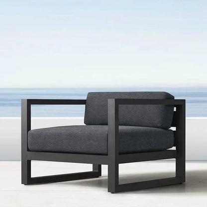 Four Piece Set Outdoor Aluminum Alloy Sofa Terrace Garden Bar Waterproof Sofa Furniture Set outdoor furniture sectional sofa