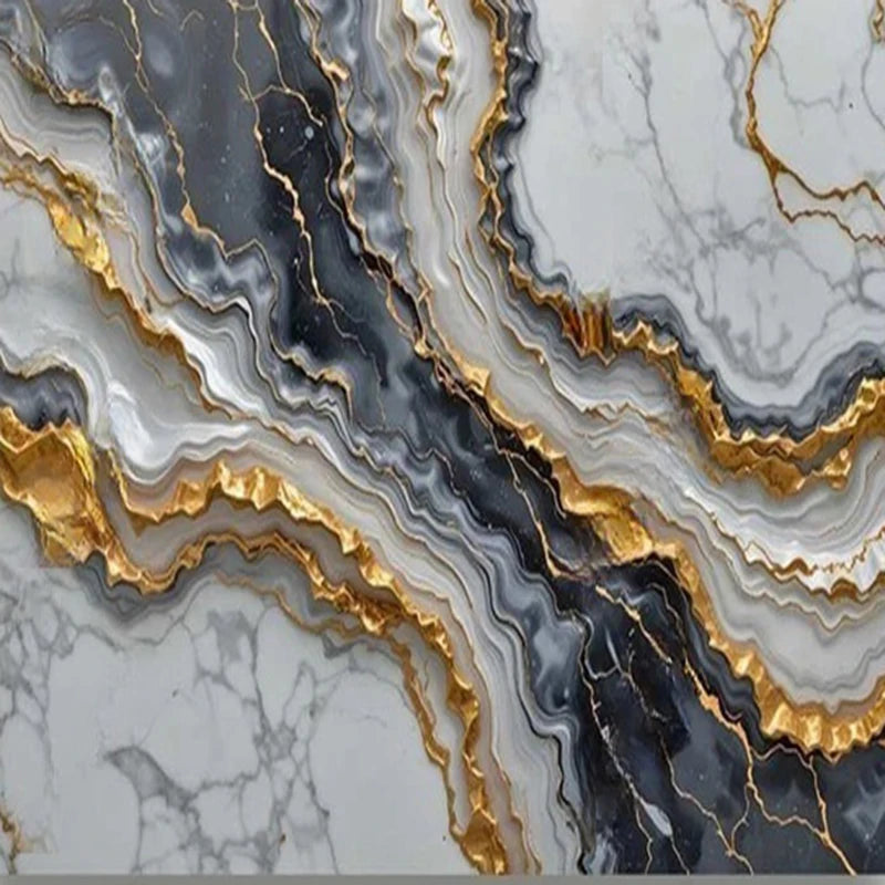 Custom Modern Abstract Marble Wallpaper Mural 3D Wallcoverings Elegant Wall Art Decor Background for Living Room Bedroom Office