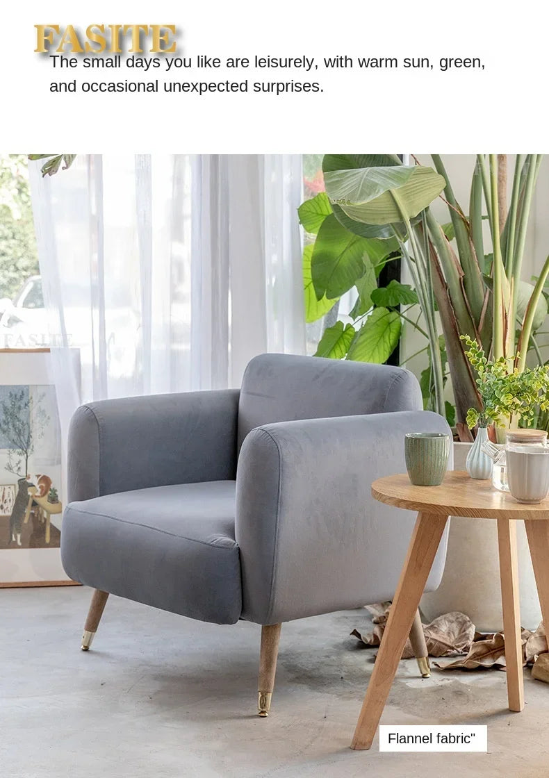 Modern Luxury Lazy Living Room Sofa Tatami Nursing Chair Single Simple Dormitory Sofa Bedroom Office  Home Furniture