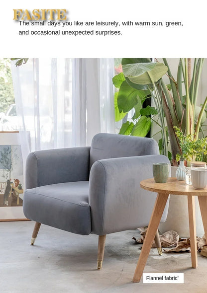 Modern Luxury Lazy Living Room Sofa Tatami Nursing Chair Single Simple Dormitory Sofa Bedroom Office  Home Furniture