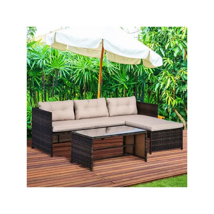 Outdoor Pieces Patio Furniture Set for Garden and Yard, Comfortable Seating, Durable Design