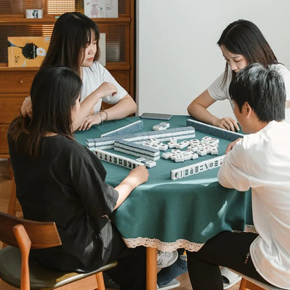 Jimei round table Nordic simple small apartment modern solid wood cherry wood log dining table home leisure