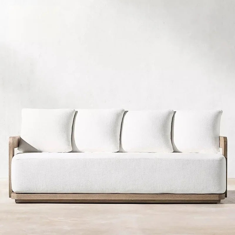 Sofa cover American teak sofa balcony garden modern combination leisure aluminum alloy outdoor