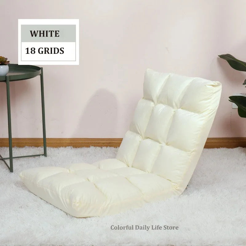 Hot Sale Adjustable Lazy Lounger Sofa Tatami Foldable Lounge Chair Floor Balcony Bay Window Leisure Long Sofa Bed Back Chair