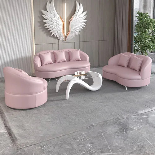 Grand canapé de luxe blanc imperméable à l'eau Simple vert Chaise longue nouveau canapé naturel concepteur Muebles Para dortoir meubles