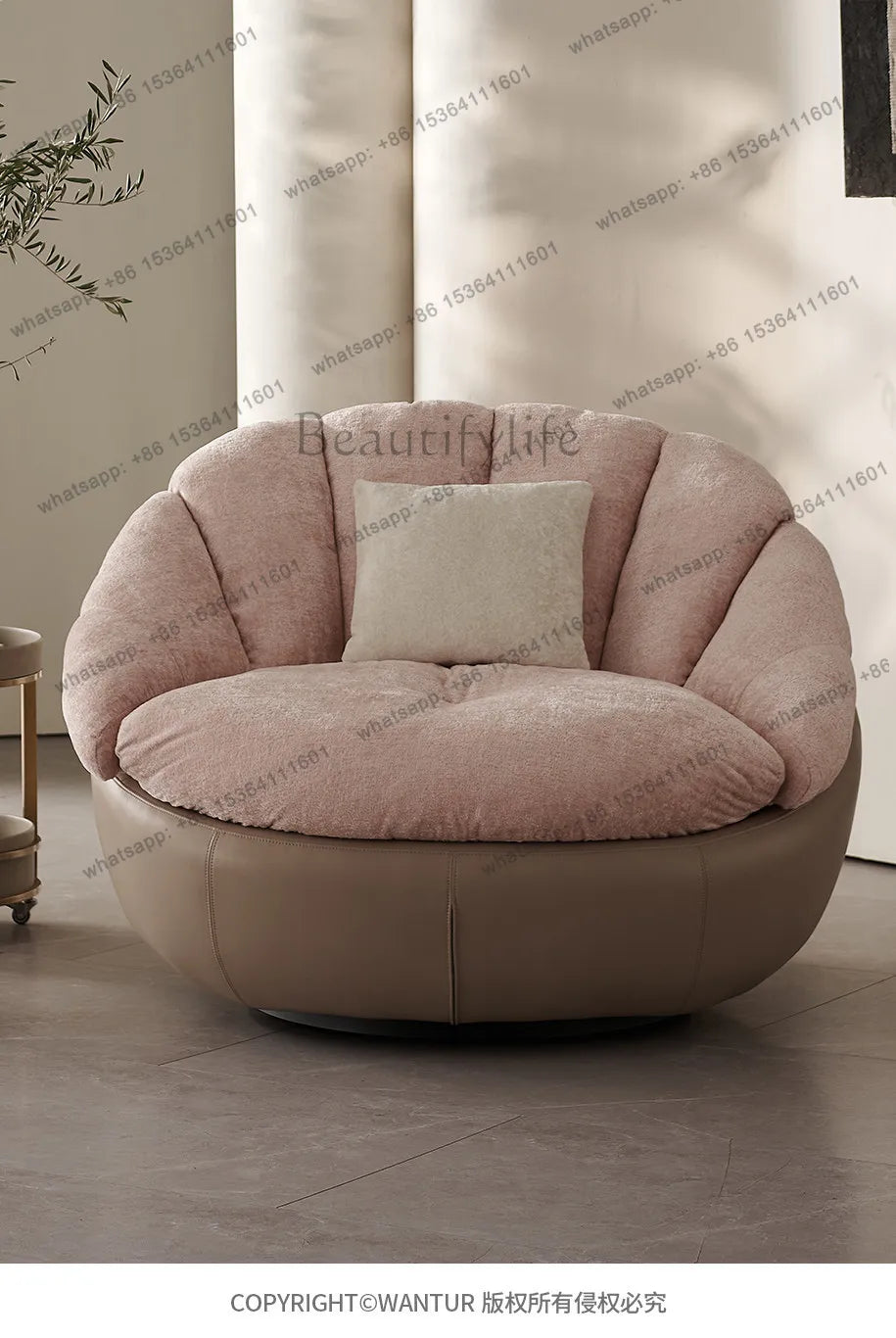yj57 Sofa chair modern simple living room balcony household lazy leisure chair spot light luxury