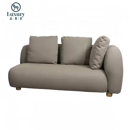 Modern Waterproof Outdoor Patio Sofa Set Comfortable Gray Fabric Cushion Cushion Outdoor Combination Sofa