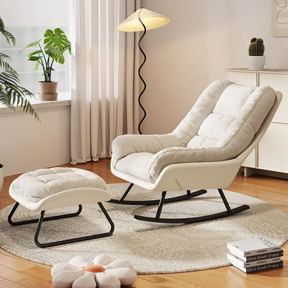 Lazy Sofa Rocking Chair Living Room Balcony Recliner Light Luxury Leisure Single Sofa Chairs  Living Room Furniture  cozy stool