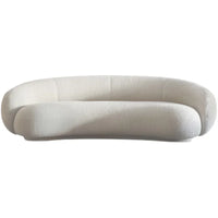 Modern Minimalist White Half Circle Designer Couches Luxury Sofa Set Design Lounge Round Curved Sofa Couch